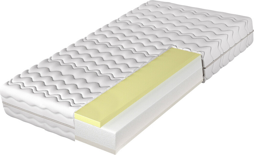 Gamini Skummadrass 200x200 cm - Hvit
