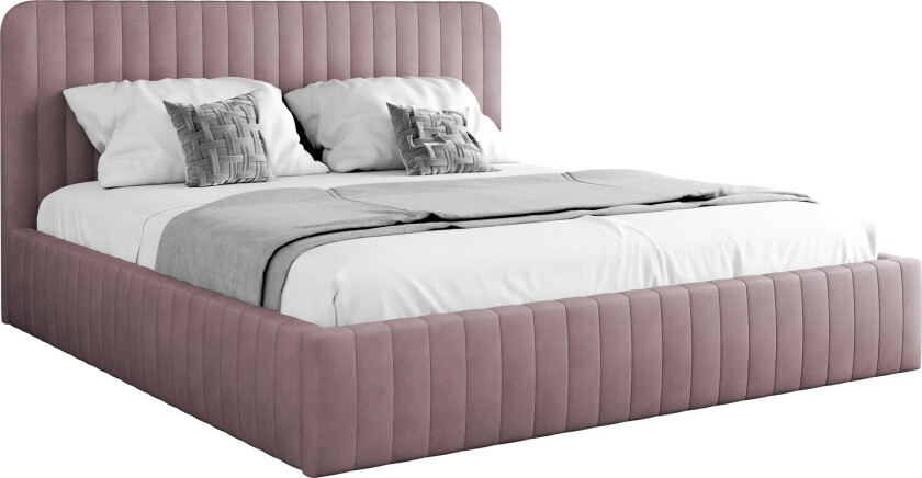 Flanna Sengeramme 160x200 cm - Rosa