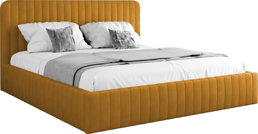 Flanna Sengeramme 140x200 cm - Gul