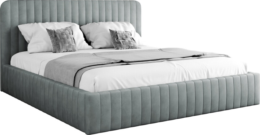 Flanna Sengeramme 160x200 cm - Lys grå