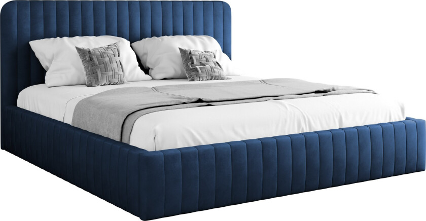 Flanna Sengeramme 140x200 cm - Blå