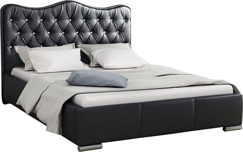 Aalbu Sengeramme 160x200 cm - Svart