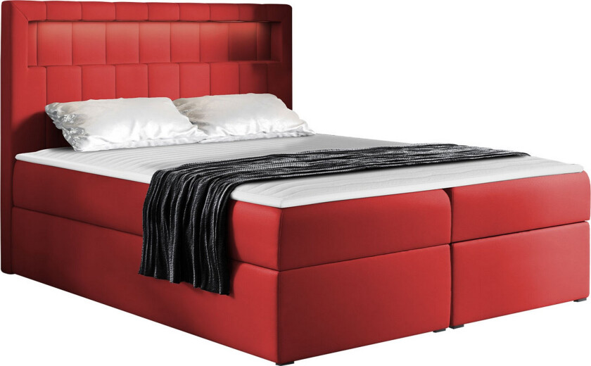 Masone Sengpakke Kontinentalseng 120x200 cm - Rød