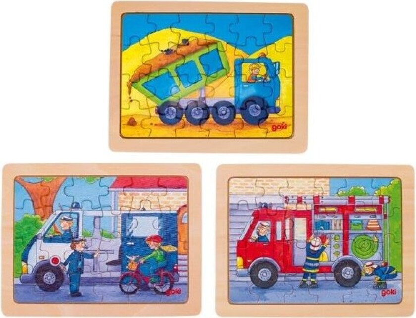 Wooden Jigsaw Puzzle Hard at Work 24 pcs. Tre