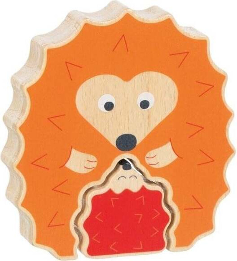 Wooden Puzzle Standing Hedgehog 2 pcs. Tre