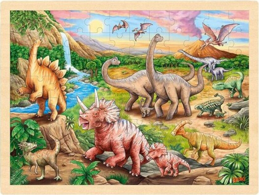 Wooden Jigsaw Puzzle Dinosaur 96pcs. Tre