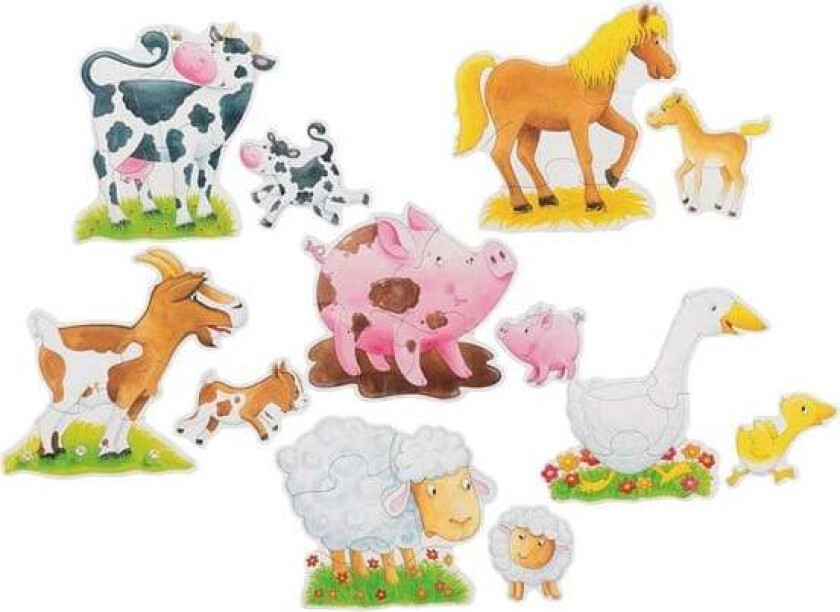 Wooden Jigsaw Puzzle Farm Animals 25 pcs.
