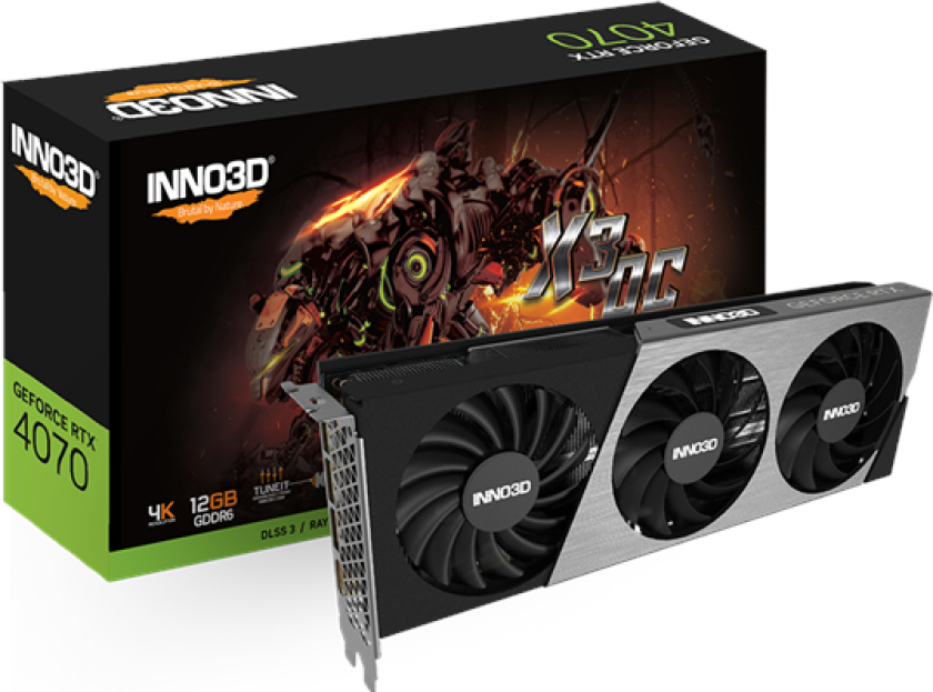 GeForce RTX 4070 X3 OC - 12GB GDDR6 RAM - Grafikkort