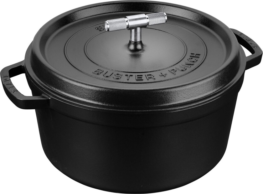 Buster+Punch rund gryte 28 cm, stålknott