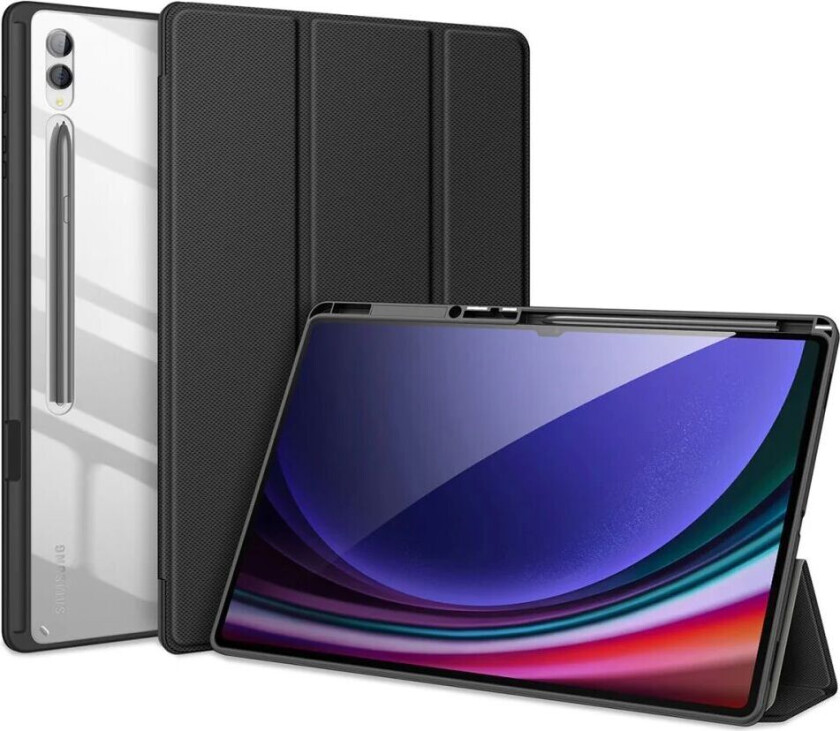 Samsung Galaxy Tab S10 Ultra DUX DUCIS TOBY Series - Støtsikkert Flipdeksel - Svart