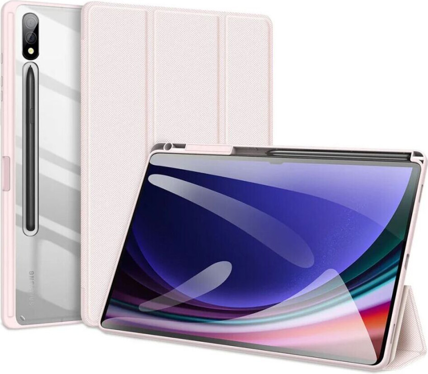 Samsung Galaxy Tab S10 Plus DUX DUCIS TOBY Series - Støtsikkert Flipdeksel - Rosa