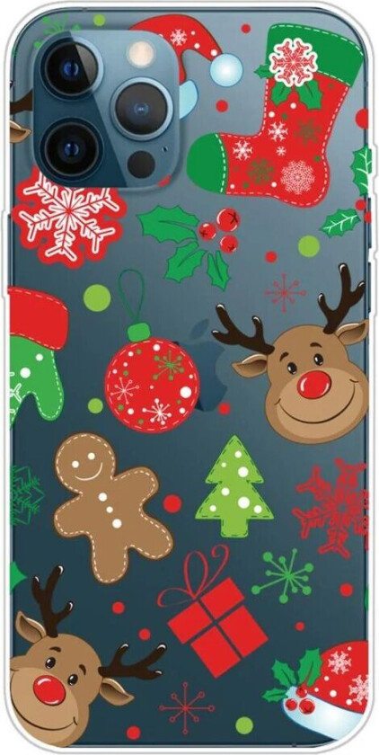 iPhone 14 Pro TPU Plast Jul Deksel - Juleklistremerker