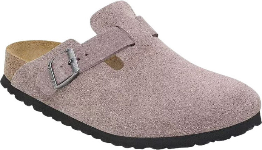 Boston Suede Leather Narrow Faded Purple Sko Lilla/grå Grå female 40