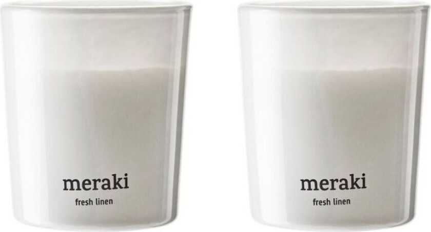 duftlys 12 timer 2-pk Fresh Linen