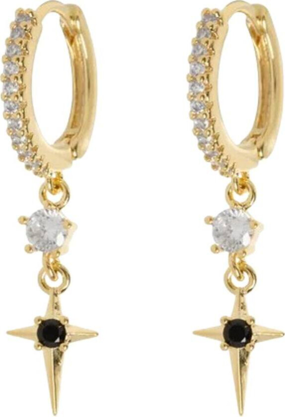 Elvira Crystal Star Statement Hoop Earrings