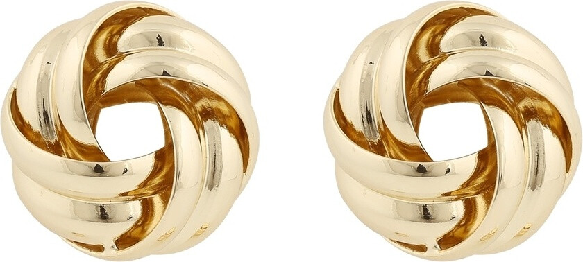 Snö Of Sweden Soap Big Knot Earring Plain Gold