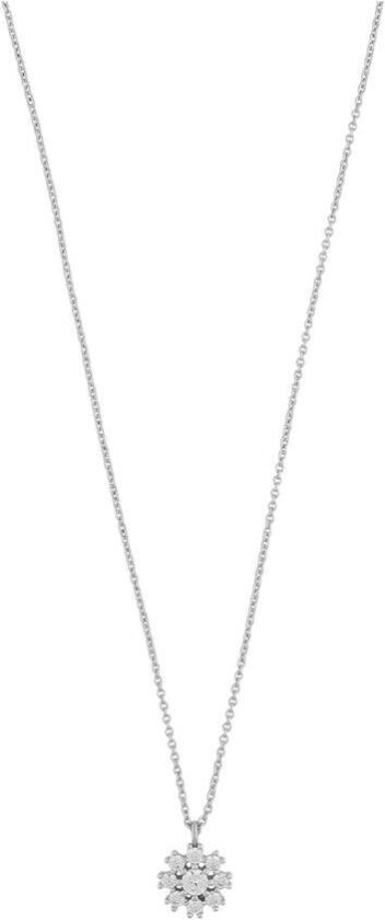 Snö Of Sweden Trinnie Small Pendant Necklace Silver/Clear 42cm