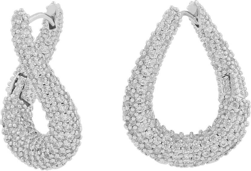 Snö Of Sweden Naomi Irregular Ring Earring Silver/Clear