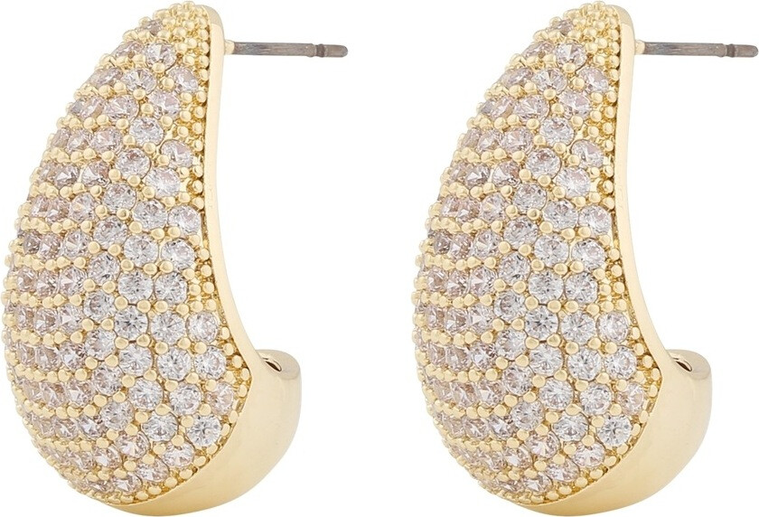 Snö Of Sweden Naomi Big Drop Earring Gold/Clear