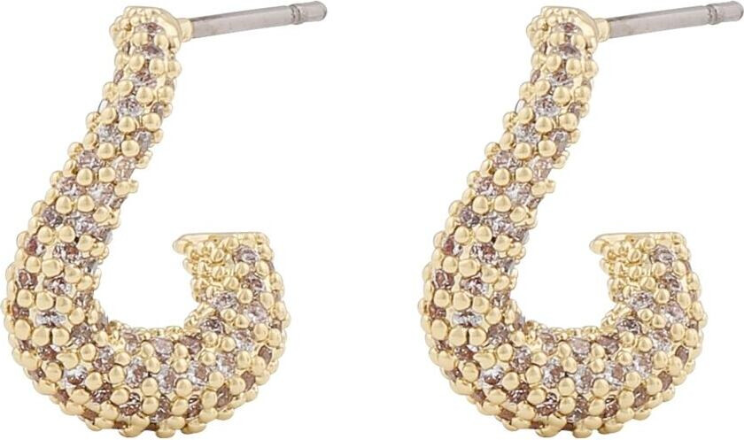 Snö Of Sweden Naomi Small Irregular Oval Earring Gold/Clear