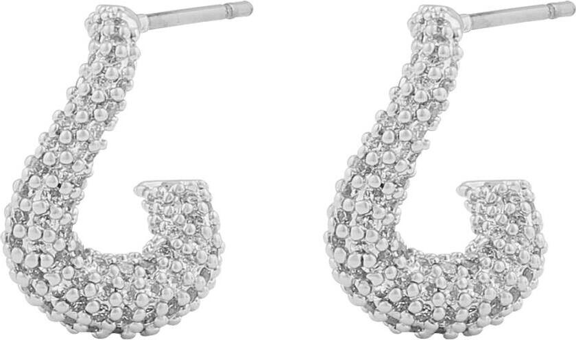 Snö Of Sweden Naomi Small Irregular Oval Earring Silver/Clear