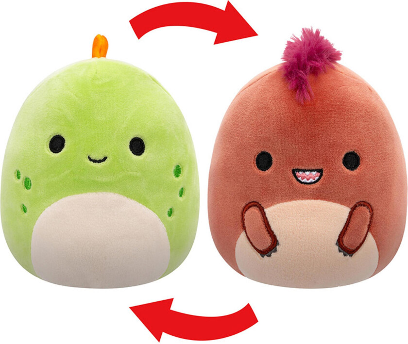 - 13 cm P20 Flip A Mallows - Seanster Velociraptor/Kelly Stegosaurus