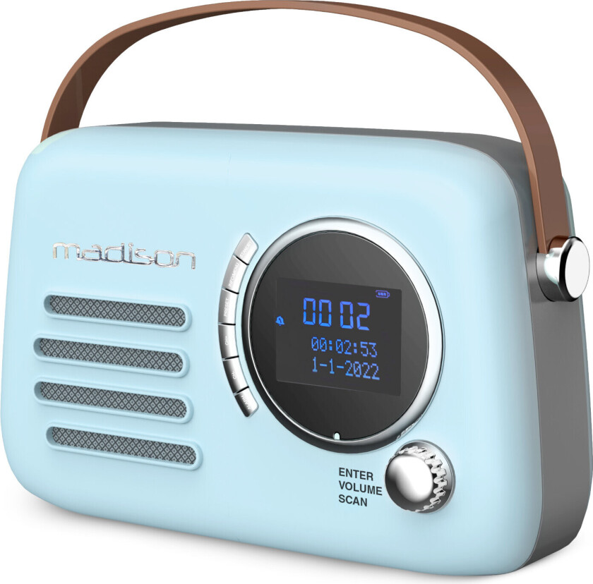 Madison Retro Radio med Bluetooth, FM og DAB