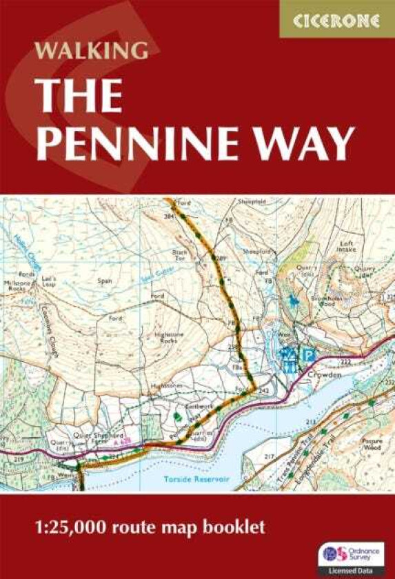 Walking the Pennine Way Map Booklet  1:25,000 OS Route Mapping