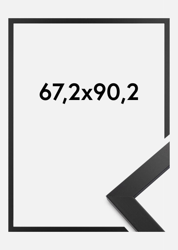 Ramme Black Wood Akrylglass 67,2x90,2 Cm