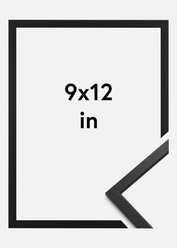 Ramme Edsbyn Akrylglass Svart 9x12 Inches (22,86x30,48 Cm)