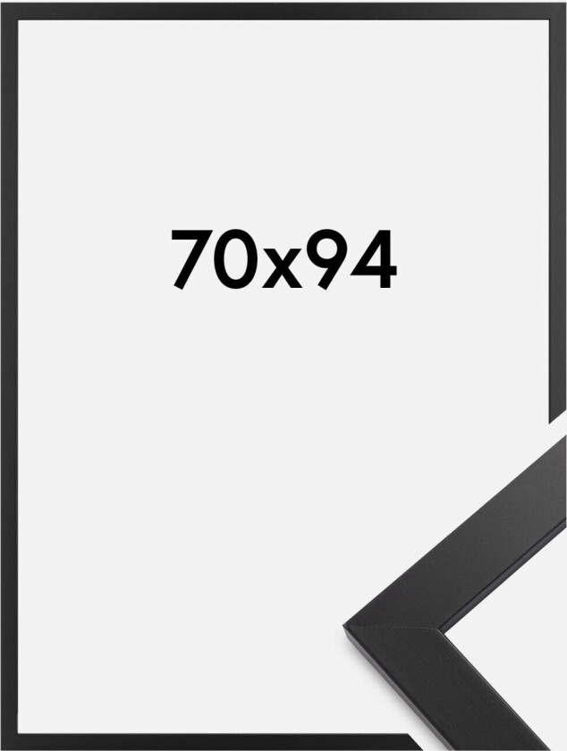 Ramme Black Wood Akrylglass 70x94 Cm