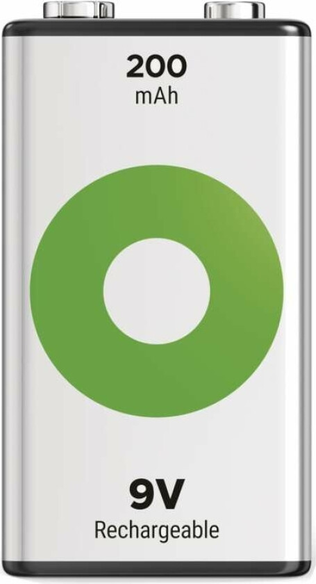 Gp Batterier Recyko B2552, 200 Mah, Nikkel-Metalhydrid (Nimh), 8,4 V, Grønn, Sølv, 1 Stk.