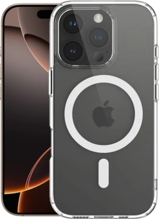 Insmat - Baksidedeksel For Mobiltelefon - Magsafe-Samsvar - Termoplast-Polyuretan (Tpu), Polykarbonat - Blank - For Apple Iphone 16 Pro