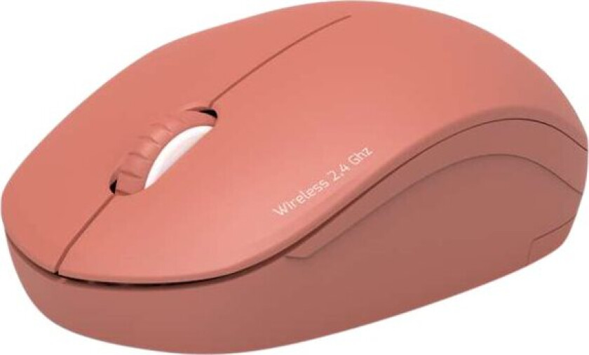 Port Connect Collection - Mus - Høyre- Og Venstrehåndet - Optisk - 3 Knapper - Trådløs - 2.4 Ghz - Usb / Usb-C Trådløs Mottaker - Terrakotta