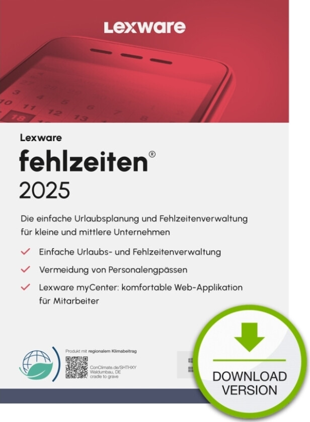 Program Lexware Esd / Lexware Fehlzeiten 2025 / Online Download