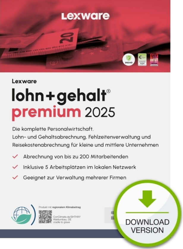 Program Lexware Esd / Lexware Lohn+Gehalt Premium 2025 / Online Download