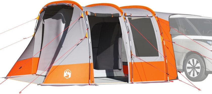 Biltelt grå og oransje vanntett