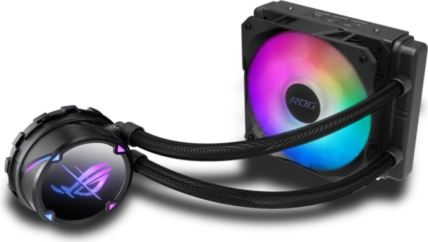 Asus Rog Strix Lc Ii 120 Argb - Væskekjølesystem For Prosessor - Radiatorstørrelse: 120 Mm - (For: Am4, Am5, Lga1851, Lga1700, Lga1200, Lga115x Socke