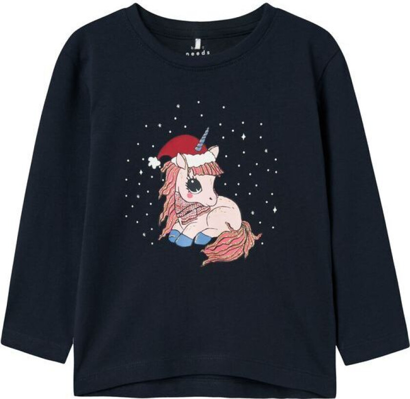 Bilde av Name It Nmfvismas genser til småbarn, Dark Sapphire