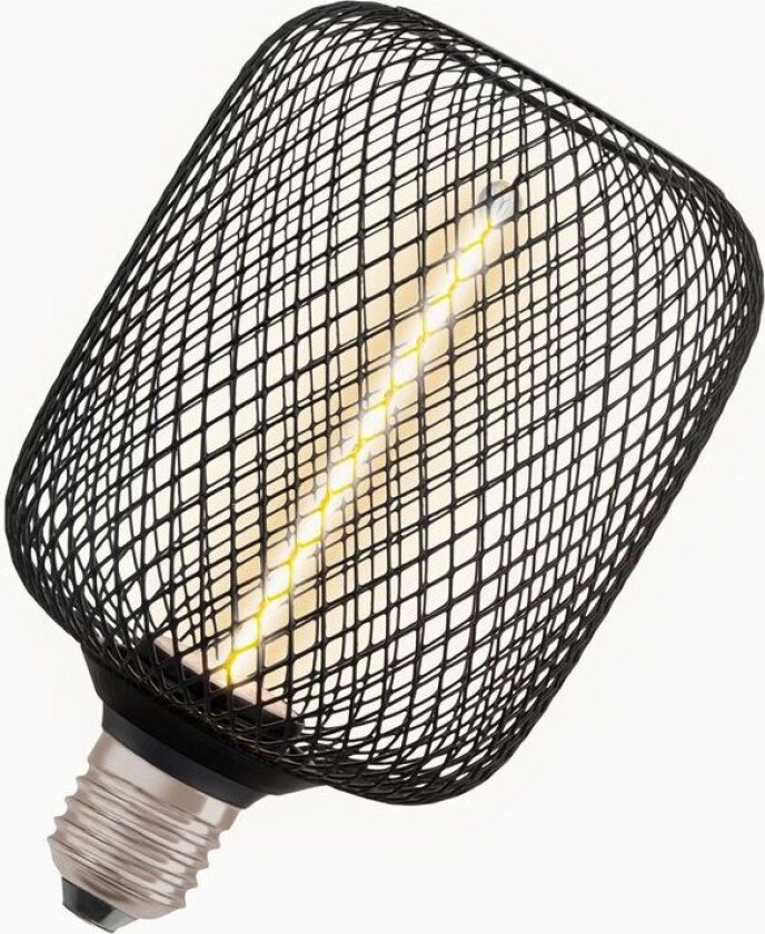 LED-pære E27 Filament Straw Square Svart 110lm DIM 3,5W/818