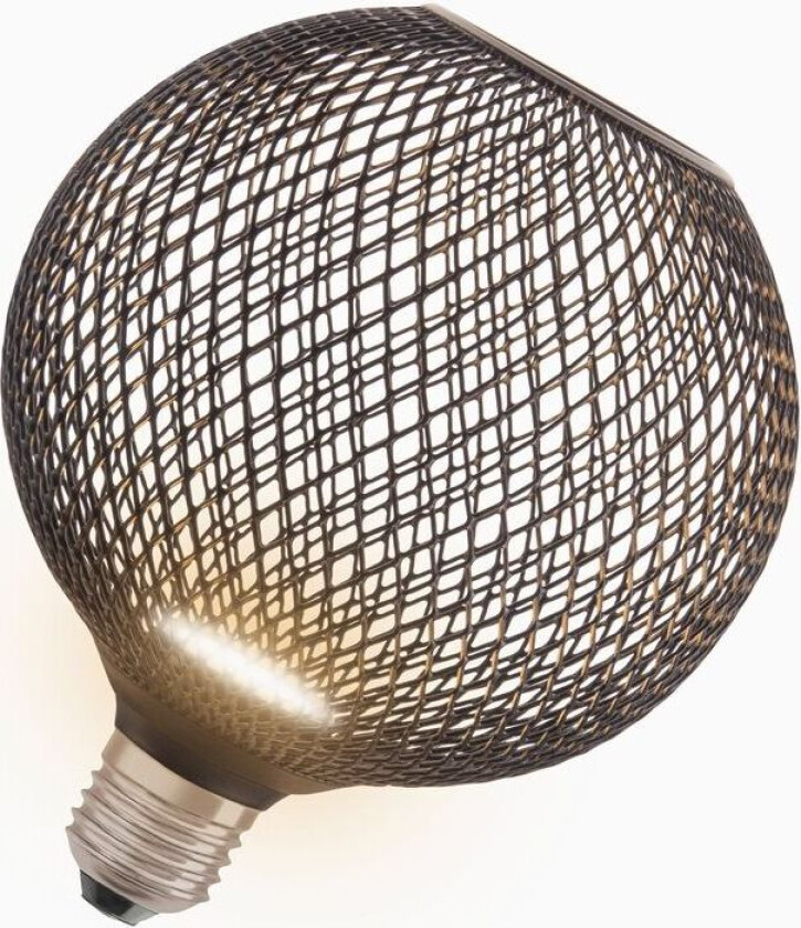 LED-pære E27 Globe Svart 300lm 3,5W/827