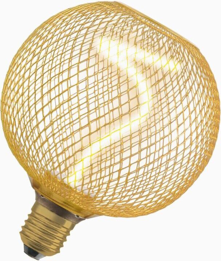 LED-pære E27 Filament Spiral Globe Gull 170lm DIM 3,5W/818