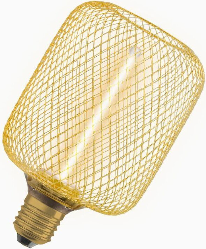 LED-pære E27 Filament Straw Square Gull 150lm DIM 3,5W/818