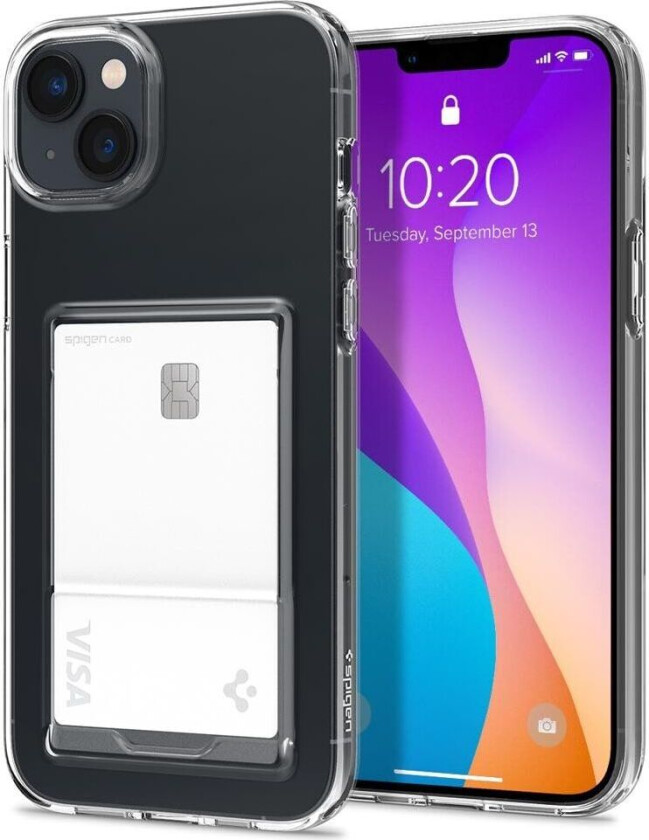 iPhone 14 Plus Deksel Crystal Slot Crystal Clear