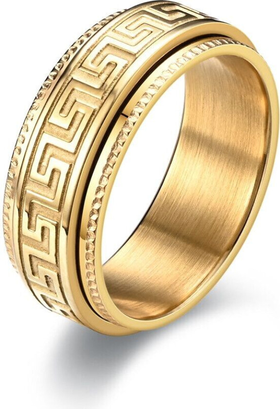 Elegant mønstret ring i gull