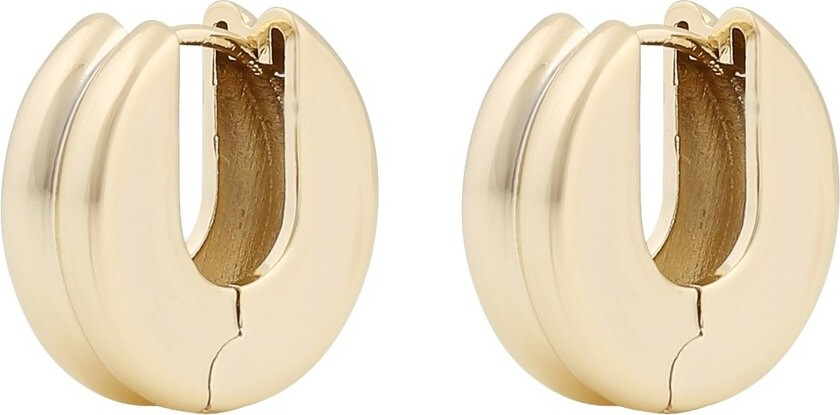 Snö Of Sweden Soap Round Earring Plain Gold