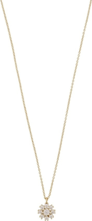 Snö Of Sweden Trinnie Small Pendant Necklace Gold/Clear 42cm