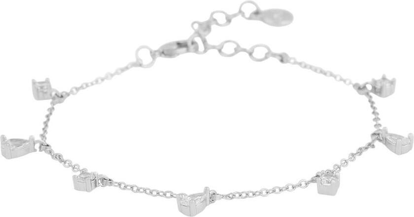 Snö Of Sweden Trinnie Charm Bracelet Silver/Clear