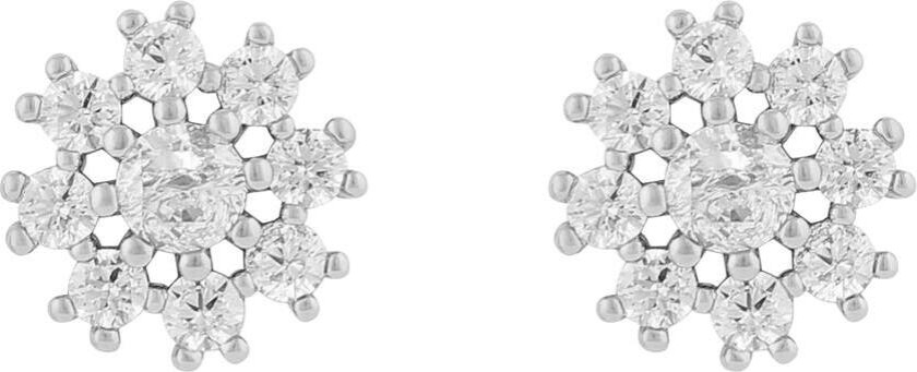 Snö Of Sweden Trinnie Round Earring Silver/Clear