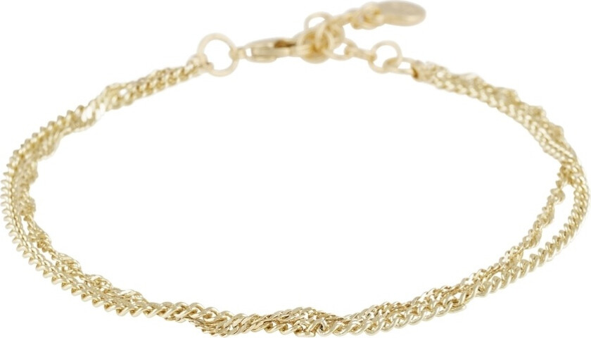Snö Of Sweden Mayfair Double Bracelet Plain Gold